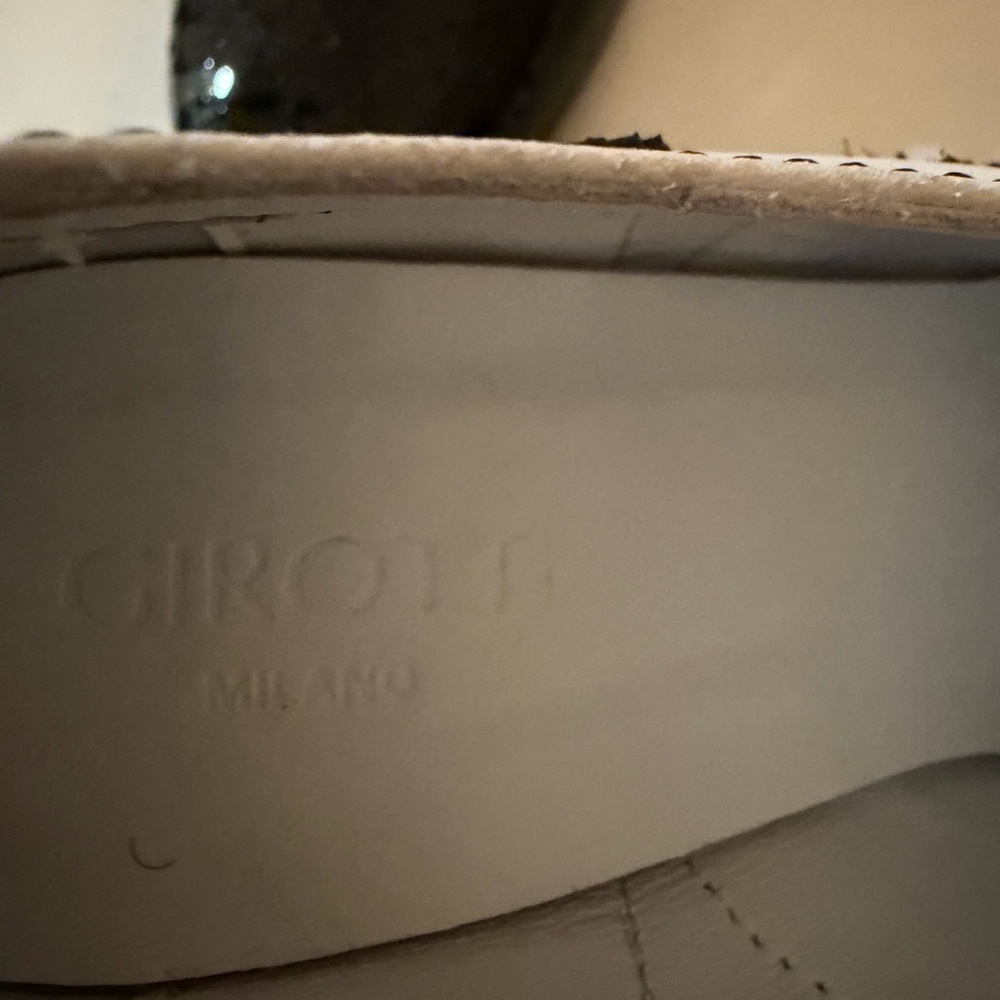 Girotti Black and White Block Heel Oxfords - Picture 8 of 10